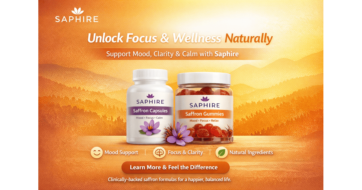TrySaphire – Saffron Capsules for Mood & Mental Wellness
