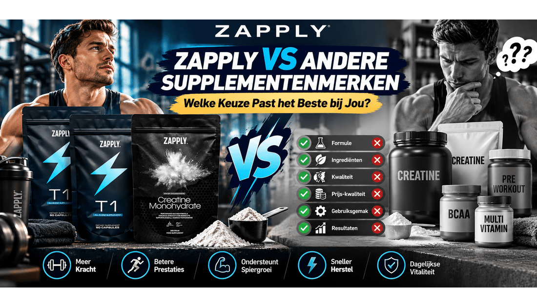 Zapply Vergelijking: Waarom Zapply T1 Anders is dan Andere Supplementen