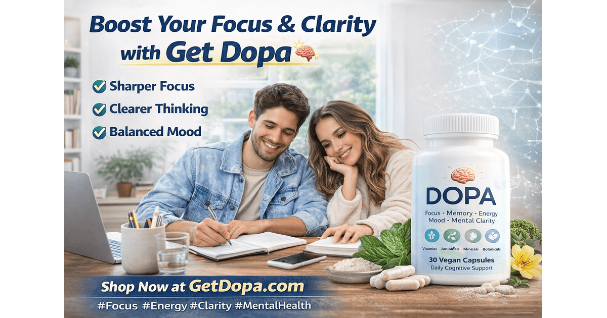 Get Dopa Smart Supplement – Focus, Clarity & Energy
