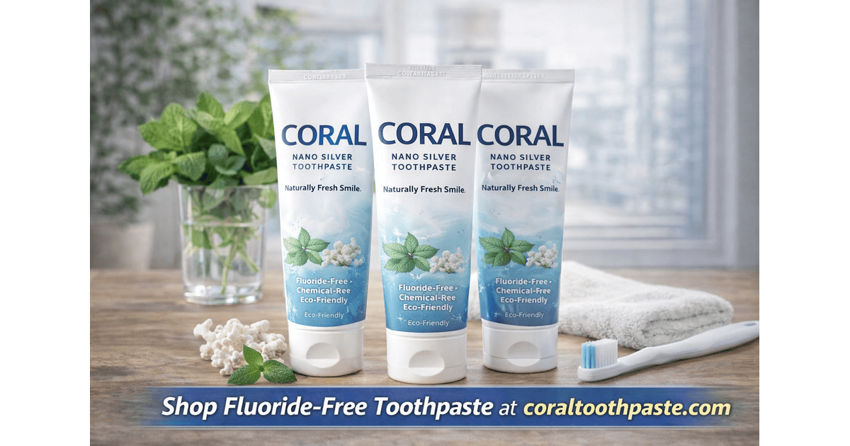 Coral Toothpaste Natural Oral Care – Fluoride-Free Gel